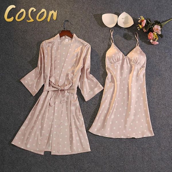 women's sleepwear coson print fashion women long sleeve nightdress suit with chest pad robe set, Black;red
women's sleepwear coson print fashion women long sleeve nightdress suit with chest pad robe set, Black;red