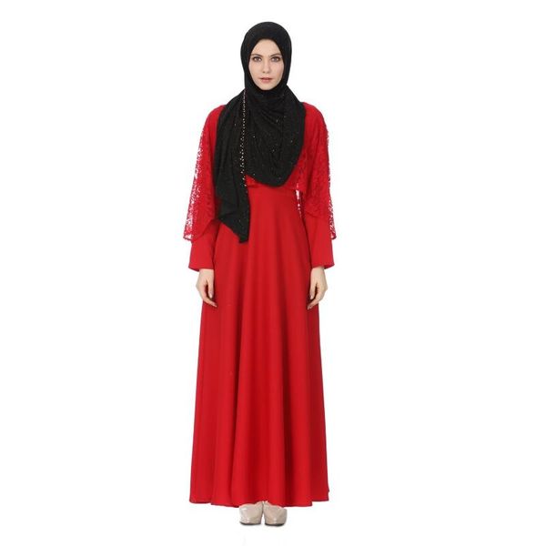 casual dresses 2021 autumn fashion lace spliced loose robe femme elegant muslim arabian oman long lantern sleeve red maxi, Black;gray
casual dresses 2021 autumn fashion lace spliced loose robe femme elegant muslim arabian oman long lantern sleeve red maxi, Black;gray
