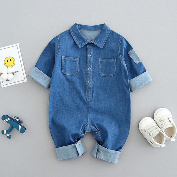 jumpsuits 0-2-year-old baby clothes, spring, summer and autumn, long-sleeved boys' jumpsuits, cowboy climbing clothes., Blue
jumpsuits 0-2-year-old baby clothes, spring, summer and autumn, long-sleeved boys' jumpsuits, cowboy climbing clothes., Blue