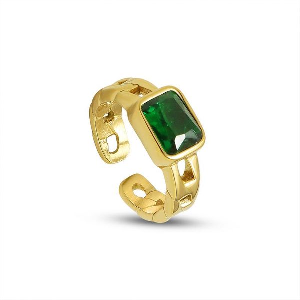 wedding rings fashion statement green stone opening for women stainless steel gold metal link chain jewelry anillos gift, Slivery;golden
wedding rings fashion statement green stone opening for women stainless steel gold metal link chain jewelry anillos gift, Slivery;golden