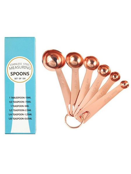 dinnerware sets 6 pieces copper plated stainless steel measuring spoons for dry and liquid ingredients kitchenware strong sturdy
dinnerware sets 6 pieces copper plated stainless steel measuring spoons for dry and liquid ingredients kitchenware strong sturdy