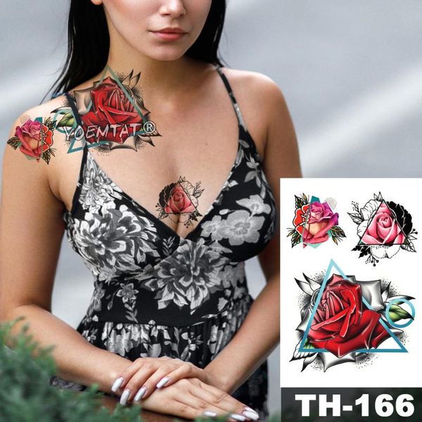 temporary tattoos waterproof tattoo sticker red rose lace geometric pattern romantic water transfer body art flash fake tatoo
temporary tattoos waterproof tattoo sticker red rose lace geometric pattern romantic water transfer body art flash fake tatoo