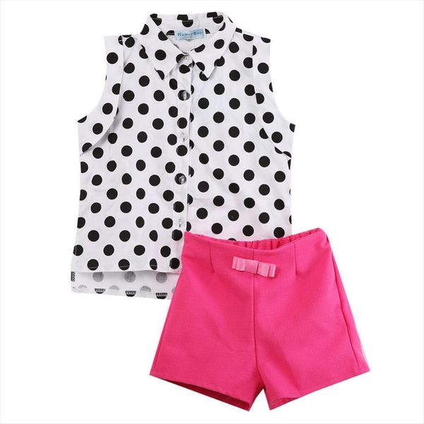 cotton kids toddler baby girl sleeveless polka dot pink shorts outfit clothes set fashion clothing 1 6y ss, White
cotton kids toddler baby girl sleeveless polka dot pink shorts outfit clothes set fashion clothing 1 6y ss, White