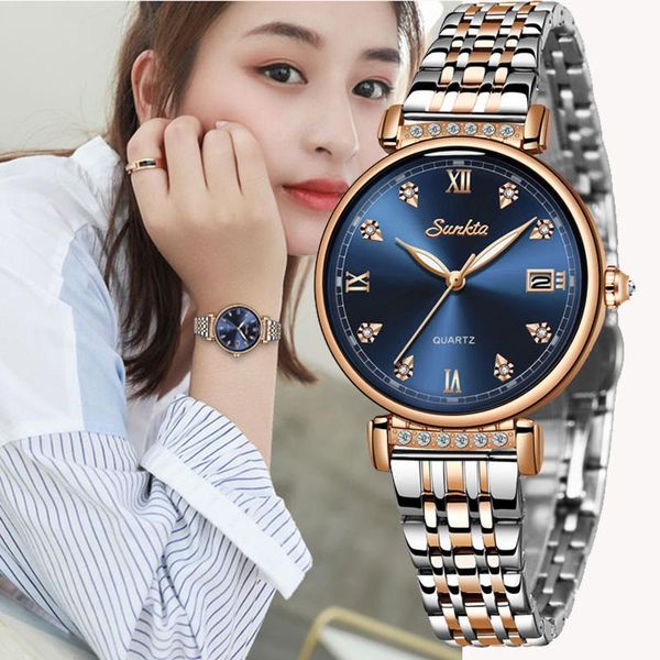 wristwatches 2021 classic women rose gold laides dress business fashion casual waterproof watches quartz calendar wristwatc, Slivery;brown
wristwatches 2021 classic women rose gold laides dress business fashion casual waterproof watches quartz calendar wristwatc, Slivery;brown