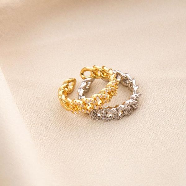 cluster rings lats 2021 luxury zircon copper chain gold silvery open for woman fashion jewelry wedding party unusual finger ring, Golden;silver
cluster rings lats 2021 luxury zircon copper chain gold silvery open for woman fashion jewelry wedding party unusual finger ring, Golden;silver