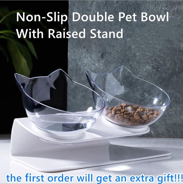 non-slip double cat bowl dog with raised stand pet water bowls feeding watering supplies protect cervical vertebra & feeders
non-slip double cat bowl dog with raised stand pet water bowls feeding watering supplies protect cervical vertebra & feeders
