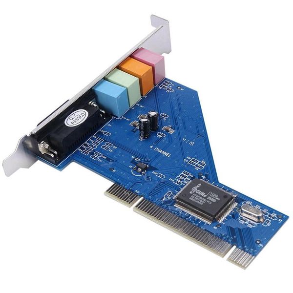 sound cards 4 channel 8738 chip 3d audio stereo pci card win7 64 bit 
sound cards 4 channel 8738 chip 3d audio stereo pci card win7 64 bit