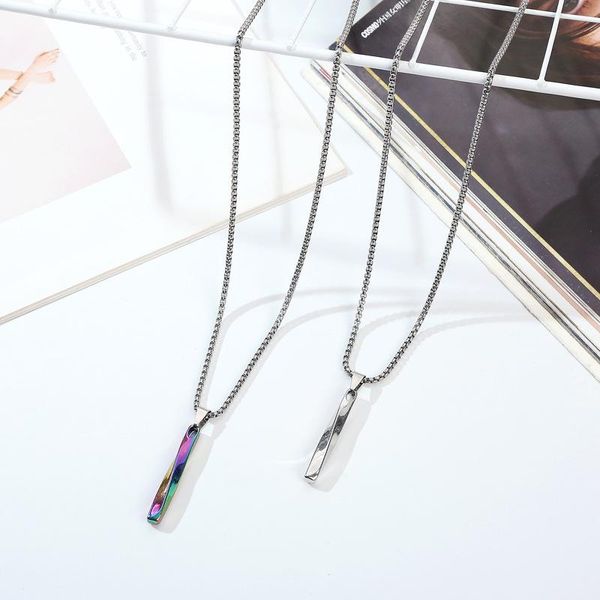 pendant necklaces hip hop street style chain ins niche design spiral column twist stick titanium steel necklace handcrafted custom gifts for, Silver
pendant necklaces hip hop street style chain ins niche design spiral column twist stick titanium steel necklace handcrafted custom gifts for, Silver