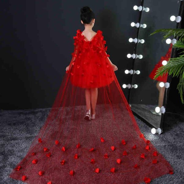 girl's dresses long trailing flower girls for wedding gowns bead appliques lace girl birthday dress tulle pageant party, Red;yellow
girl's dresses long trailing flower girls for wedding gowns bead appliques lace girl birthday dress tulle pageant party, Red;yellow
