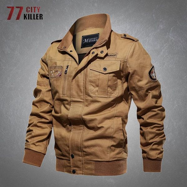 men's jackets tactical cargo jacket men breathable multiple pockets denim male casual pilot military combat mens coats big size 6xl, Black;brown 
men's jackets tactical cargo jacket men breathable multiple pockets denim male casual pilot military combat mens coats big size 6xl, Black;brown