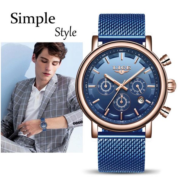 wristwatches relogio masculino 2021 watch men lige fashion sport quartz clock mens watches business waterproof wristwatch, Slivery;brown
wristwatches relogio masculino 2021 watch men lige fashion sport quartz clock mens watches business waterproof wristwatch, Slivery;brown