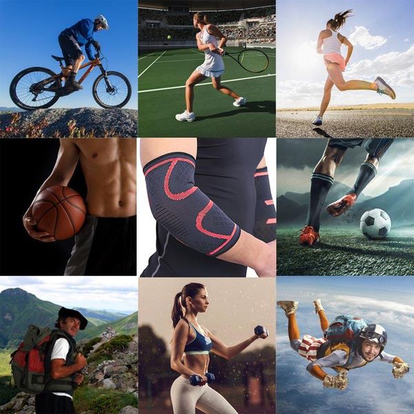 1pcs non slip elbow pad arm sleeve brace support elastic gym sport basketball volleyball safety breathable & knee pads, Black;gray
1pcs non slip elbow pad arm sleeve brace support elastic gym sport basketball volleyball safety breathable & knee pads, Black;gray