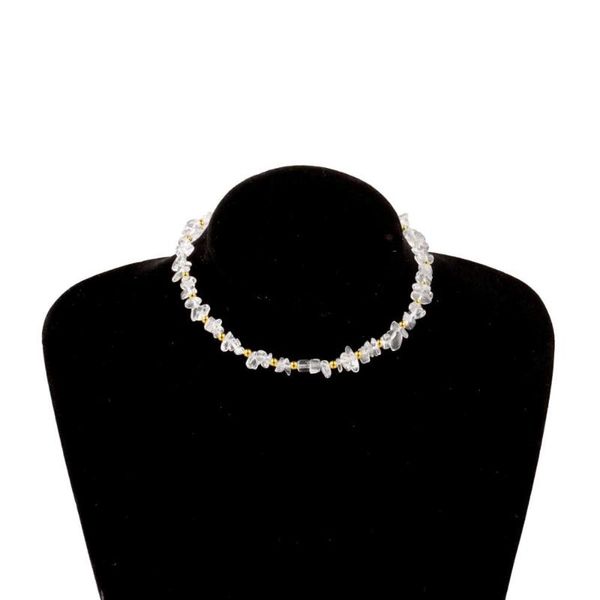 broken turquoise women necklace transparent crystal rough stone choker simple ladies fashion jewelry chokers, Golden;silver
broken turquoise women necklace transparent crystal rough stone choker simple ladies fashion jewelry chokers, Golden;silver