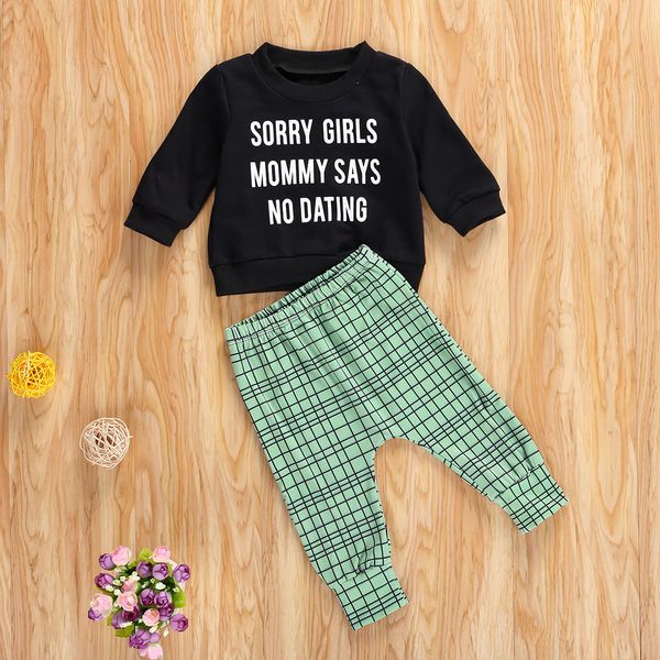 0-4y toddler kids baby boy clothes letter printed long sleeve t-shirt +plaid pants 2pcs clothing set spring fall outfits, White
0-4y toddler kids baby boy clothes letter printed long sleeve t-shirt +plaid pants 2pcs clothing set spring fall outfits, White