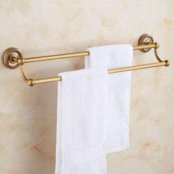 towel racks classic antique bronze finish toilet brass double bar dual in holder bathroom accessories
