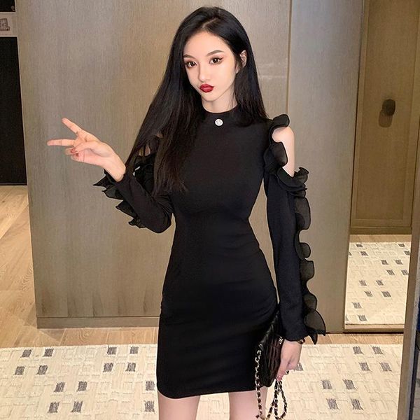 casual dresses a home autumn web celebrity anchor nightclub hollow out side of agaric gauze cultivate morality dress, Black;gray
casual dresses a home autumn web celebrity anchor nightclub hollow out side of agaric gauze cultivate morality dress, Black;gray