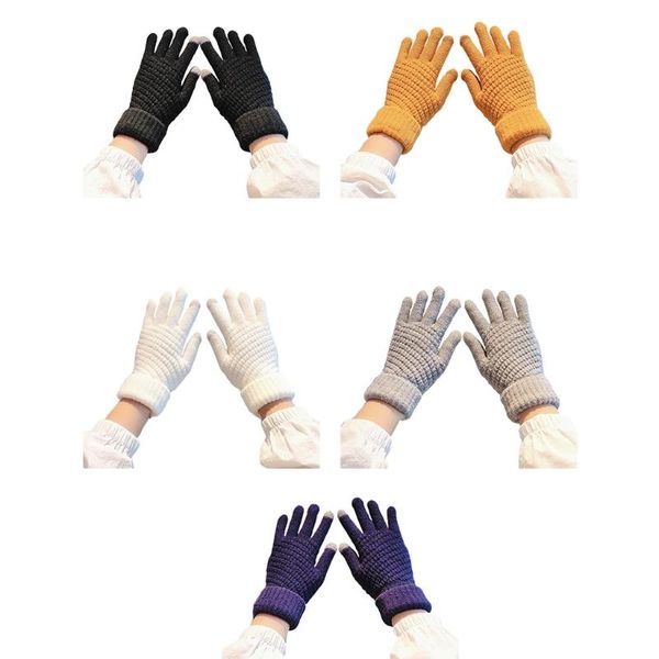 five fingers gloves touchscreen winter texting knitted full finger fleece lined glove l5yb, Blue;gray
five fingers gloves touchscreen winter texting knitted full finger fleece lined glove l5yb, Blue;gray