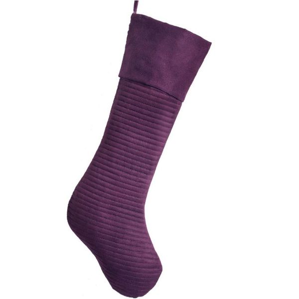 christmas decorations socks suede embroidery stockings ph2533