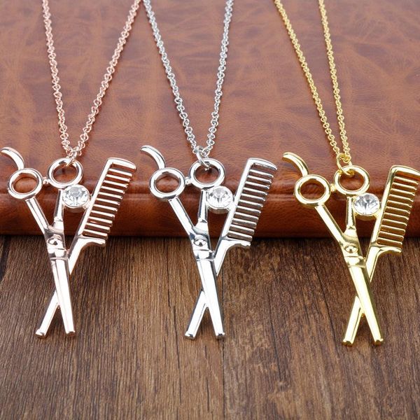 fashion hair dryer scissors comb pendant necklaces for men chain pendants women necklace cool boy jewelry chains, Silver
fashion hair dryer scissors comb pendant necklaces for men chain pendants women necklace cool boy jewelry chains, Silver