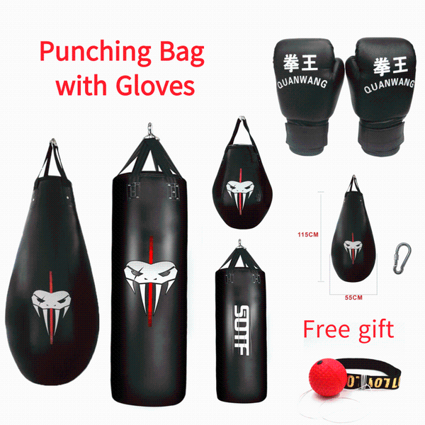 punch bag set heavy boxing sandbag with gloves home fitness hook hanging kick punching training fight karate thai sand
punch bag set heavy boxing sandbag with gloves home fitness hook hanging kick punching training fight karate thai sand