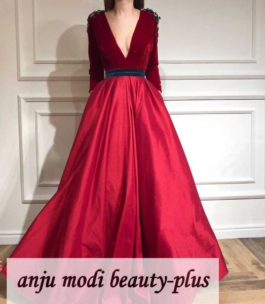party dresses burgundy long sleeve satin velvet evening 2021 a line deep v neck formal gowns with sleeves, White;black
party dresses burgundy long sleeve satin velvet evening 2021 a line deep v neck formal gowns with sleeves, White;black