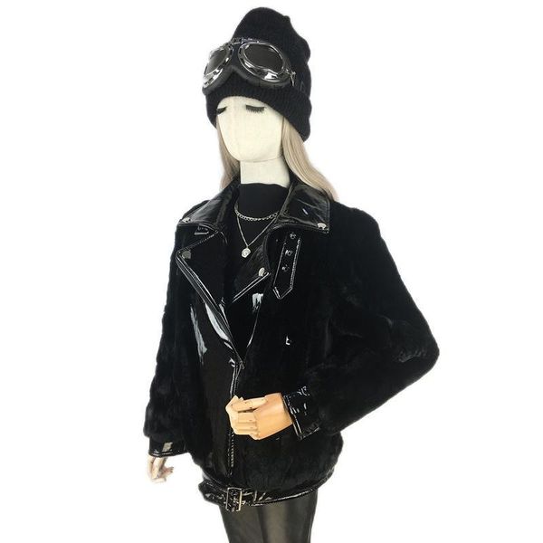 women's fur & faux women winter jacket real coats female genuine leather jackets motorcycle fashion luxury clothes ladies coat, Black
women's fur & faux women winter jacket real coats female genuine leather jackets motorcycle fashion luxury clothes ladies coat, Black