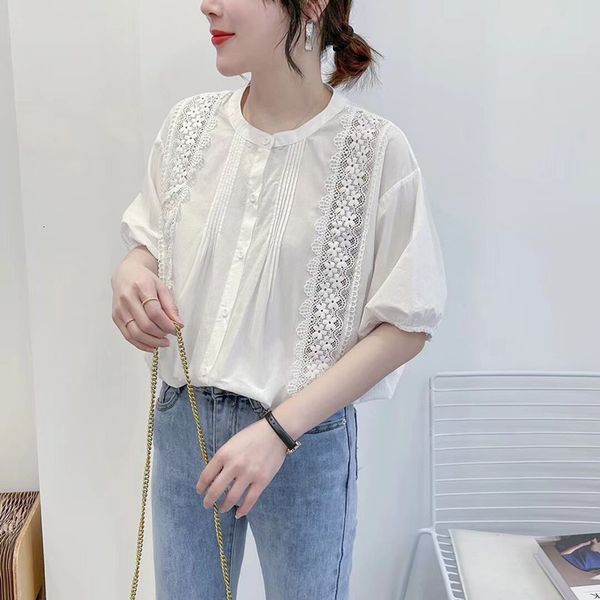 women's blouses & shirts lamtrip lolita lady lace stitch single breasted short sleeve cotton white shirt blouse mori girl 2021 sum
women's blouses & shirts lamtrip lolita lady lace stitch single breasted short sleeve cotton white shirt blouse mori girl 2021 sum