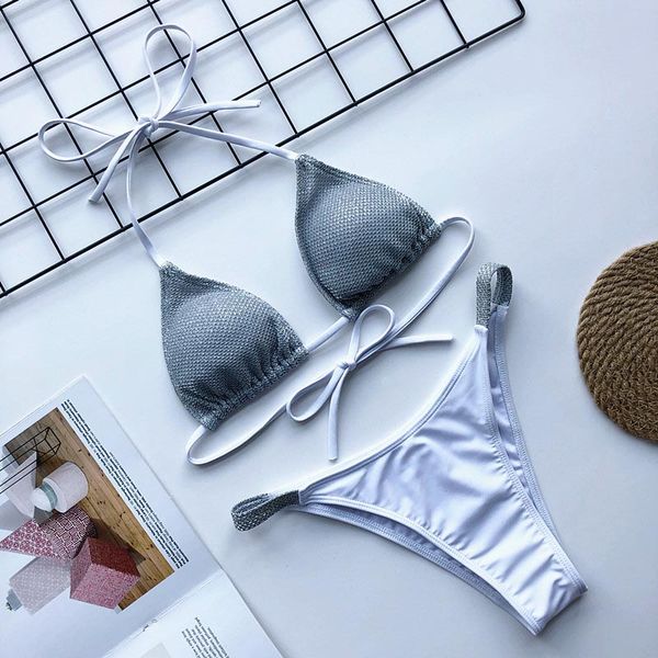 shiny glitter sparkling bikini women swimwear new female swimsuit push up bikini set halter bather bathing suit 5326by ai
shiny glitter sparkling bikini women swimwear new female swimsuit push up bikini set halter bather bathing suit 5326by ai