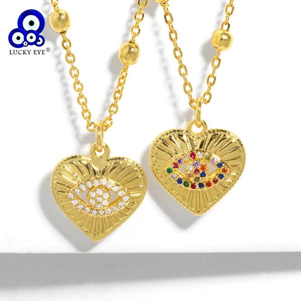 lucky eye colorful zircon heart turkish evil pendant necklace gold color long chain for women female jewelry le680 necklaces, Silver
lucky eye colorful zircon heart turkish evil pendant necklace gold color long chain for women female jewelry le680 necklaces, Silver