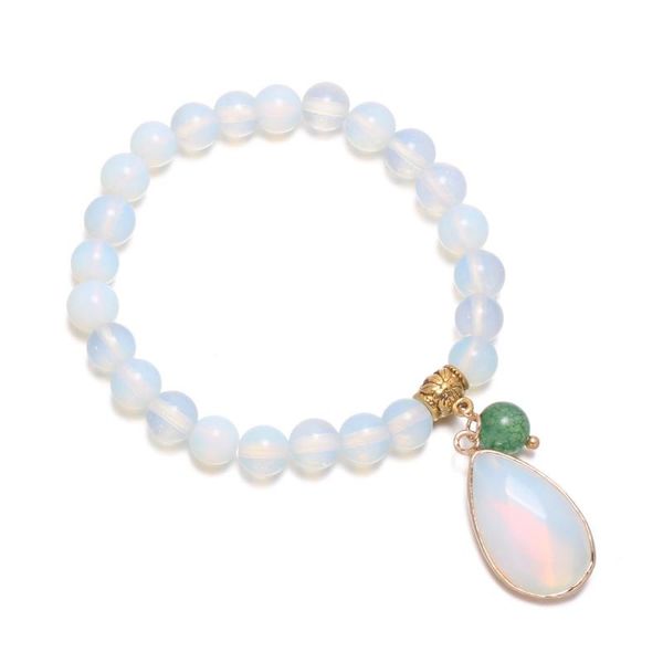 charm bracelets opal stones round beads with water drop shape pendants for diy jewelry necklace bracelet accessories, Golden;silver
charm bracelets opal stones round beads with water drop shape pendants for diy jewelry necklace bracelet accessories, Golden;silver