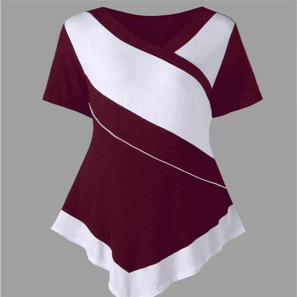 women's blouses & shirts 2021 summer fashion round neck shirt long-sleeved women patchwork irregular hem tunic casual, White
women's blouses & shirts 2021 summer fashion round neck shirt long-sleeved women patchwork irregular hem tunic casual, White