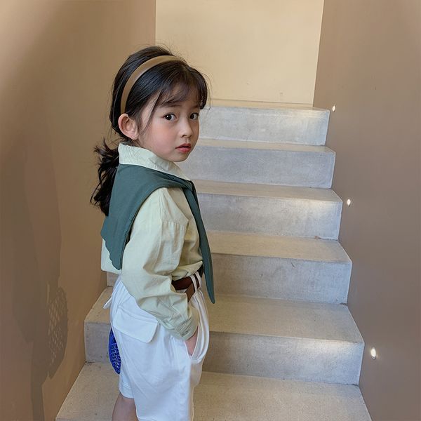 2021 spring autumn girls light green shirt two-piece suit childrens shawl shirt kids lapel shawl shirt suit 2-8year, White;black
2021 spring autumn girls light green shirt two-piece suit childrens shawl shirt kids lapel shawl shirt suit 2-8year, White;black