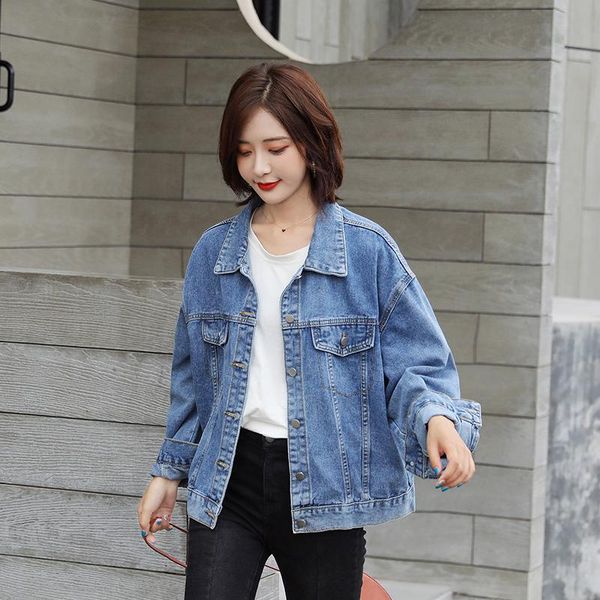 women's jackets cowboy coat woman frosted texture blue loose korean version shows thin casual all-match bf wind jacket, Black;brown
women's jackets cowboy coat woman frosted texture blue loose korean version shows thin casual all-match bf wind jacket, Black;brown