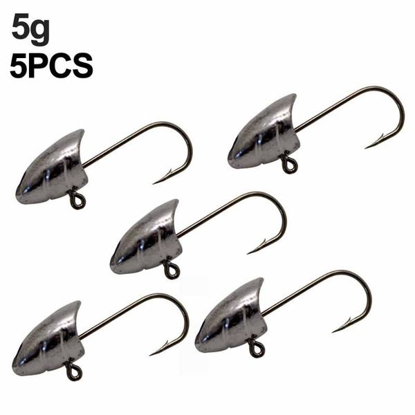 5pcs/lot barbed fishing hooks lead jig head fishhook for soft worm lure hook sea bass accessories
5pcs/lot barbed fishing hooks lead jig head fishhook for soft worm lure hook sea bass accessories