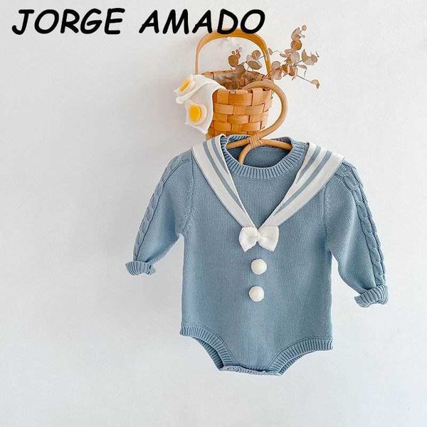autumn baby girl bodysuit sailor collar long sleeve knitted sweater jumpsuit born clothes 0-2y e8020 210610, Blue
autumn baby girl bodysuit sailor collar long sleeve knitted sweater jumpsuit born clothes 0-2y e8020 210610, Blue