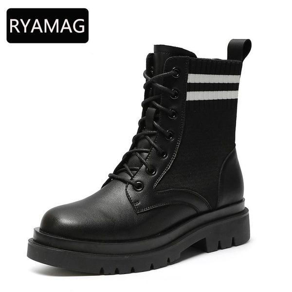 boots ryamag martn female 100% real leather 2021 ankle shoes fabric stretch thin platform flat breathable socks, Black
boots ryamag martn female 100% real leather 2021 ankle shoes fabric stretch thin platform flat breathable socks, Black