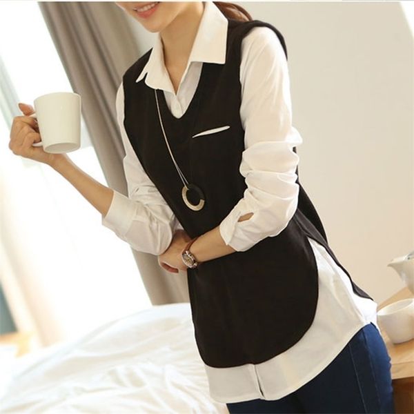 4xl plus big size feminina korean spring autumn women fake two piece loose thin long sleeve blouse shirts female a1274 210323, White
4xl plus big size feminina korean spring autumn women fake two piece loose thin long sleeve blouse shirts female a1274 210323, White
