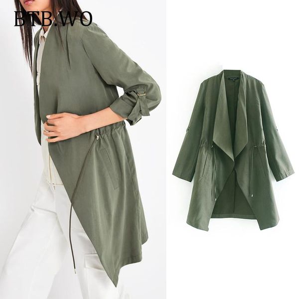 women's trench coats 2021 spring autumn women jacket long casual loose sleeve solid feminine adjustable waist street wear, Tan;black
women's trench coats 2021 spring autumn women jacket long casual loose sleeve solid feminine adjustable waist street wear, Tan;black