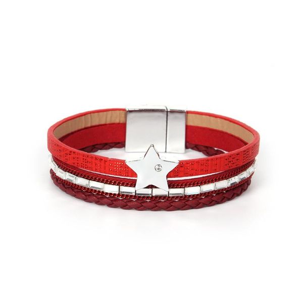 bangle ornapeadia 2021 bohemian style bracelet for women five-pointed star multi-layer magnetic buckle wholesale, Black
bangle ornapeadia 2021 bohemian style bracelet for women five-pointed star multi-layer magnetic buckle wholesale, Black