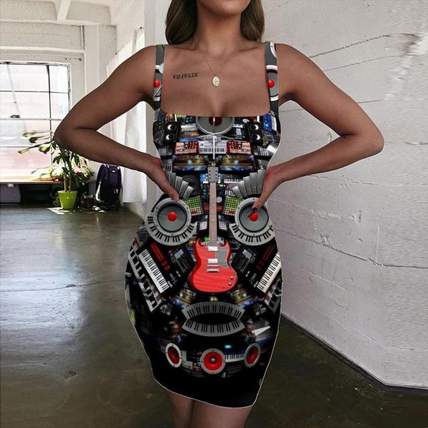 music skull vestido punk womens dresses rock halter sleeveless clothing mini evening beach boho fashion, Black;gray
music skull vestido punk womens dresses rock halter sleeveless clothing mini evening beach boho fashion, Black;gray