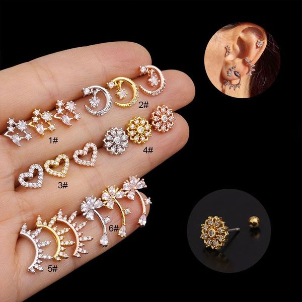 stud 1piece piercing earrings for women 2021 trendy diameter 0.8mm heart moon gifts the year jewelry wholesale, Golden;silver
stud 1piece piercing earrings for women 2021 trendy diameter 0.8mm heart moon gifts the year jewelry wholesale, Golden;silver