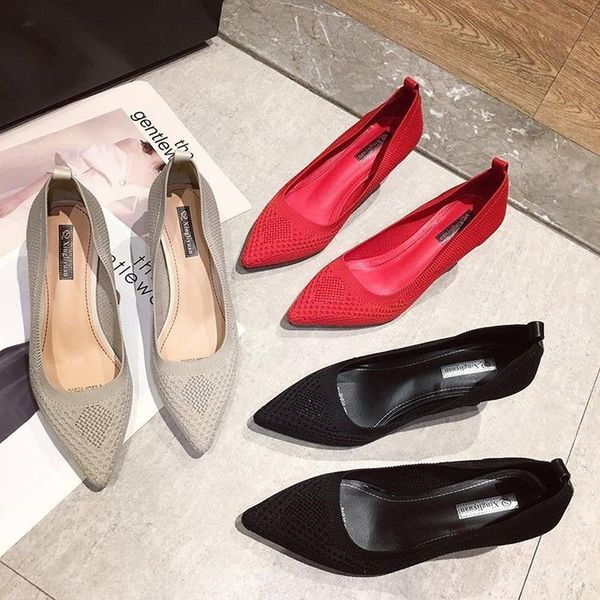 dress shoes spring summer solid color knitted high heels pumps black and red fashion women's thin pointed toe woman b015
dress shoes spring summer solid color knitted high heels pumps black and red fashion women's thin pointed toe woman b015