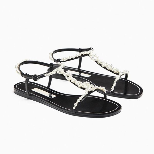 sandals t-strap summer flats beach holiday handmade pearl fashion korean lazy women flip flops slippers, Black
sandals t-strap summer flats beach holiday handmade pearl fashion korean lazy women flip flops slippers, Black