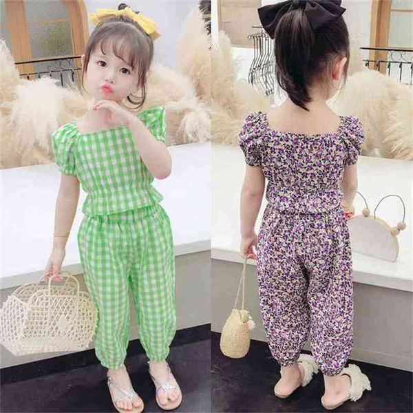 baby cotton plaid summer western style suit girls puff sleeve baby shirt purple floral two-piece p4358 210622, White
baby cotton plaid summer western style suit girls puff sleeve baby shirt purple floral two-piece p4358 210622, White