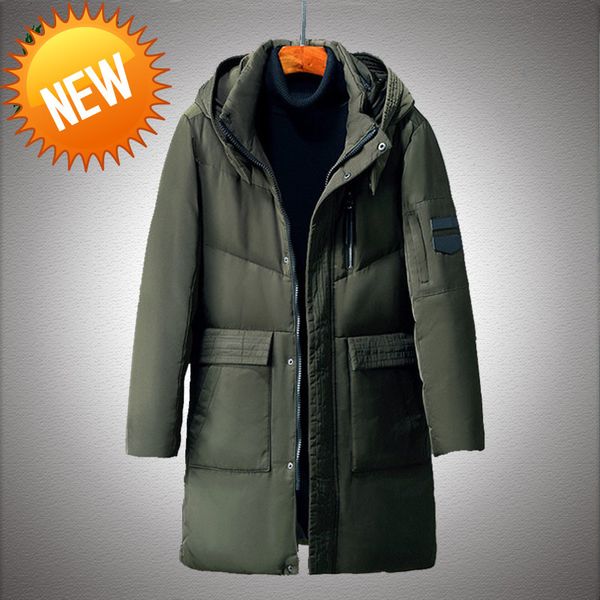 mid-length hooded down jacket men thicken windproof warm multiple pockets overcoats male winter casual white duck jackets, Black
mid-length hooded down jacket men thicken windproof warm multiple pockets overcoats male winter casual white duck jackets, Black