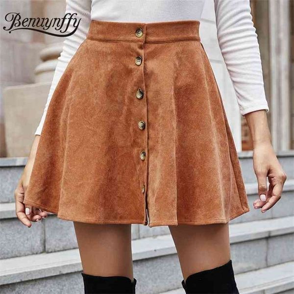 vintage corduroy button front high waist skirt women fall winter casual flared skirts elegant ladies street wear 210510, Black
vintage corduroy button front high waist skirt women fall winter casual flared skirts elegant ladies street wear 210510, Black