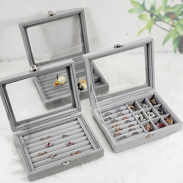 storage baskets gray velet fashion portable jewelry ring pendent display organizer box tray holder earring jewellery case showcase
storage baskets gray velet fashion portable jewelry ring pendent display organizer box tray holder earring jewellery case showcase
