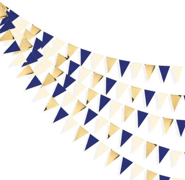 party decoration 3m navy blue beige gold wedding hanging paper triangle flag banner garlands for boy birthday baby bridal shower
party decoration 3m navy blue beige gold wedding hanging paper triangle flag banner garlands for boy birthday baby bridal shower
