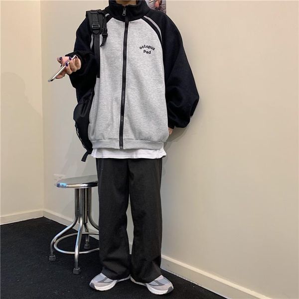 women's hoodies & sweatshirts 2021 autumn winter college style baseball uniform stitching sweatshirt jacket women long sleeves, Black
women's hoodies & sweatshirts 2021 autumn winter college style baseball uniform stitching sweatshirt jacket women long sleeves, Black