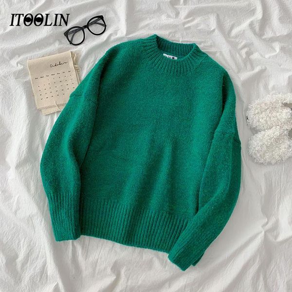 women's sweaters itoolin harajuku women pullover winter atumn 2021 korean sweater woman jumper vintage solid knitted, White;black
women's sweaters itoolin harajuku women pullover winter atumn 2021 korean sweater woman jumper vintage solid knitted, White;black